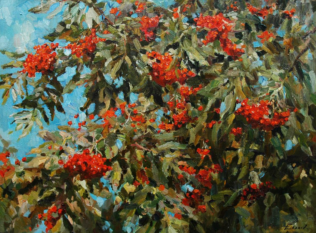 Красною кистью рябина