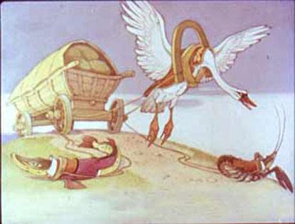 Лебедь, рак и щука